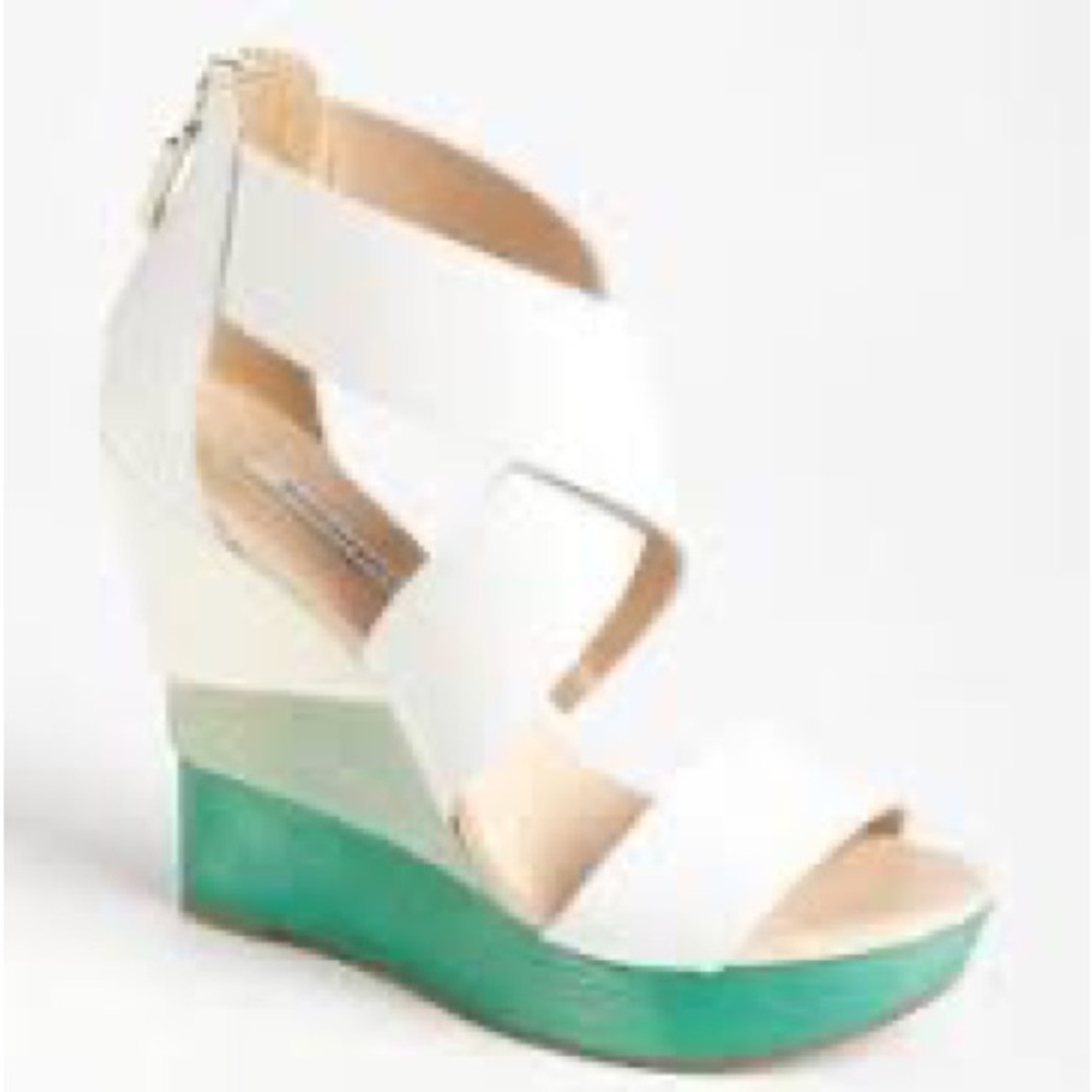 Opal Crisscross Wedge Sandals